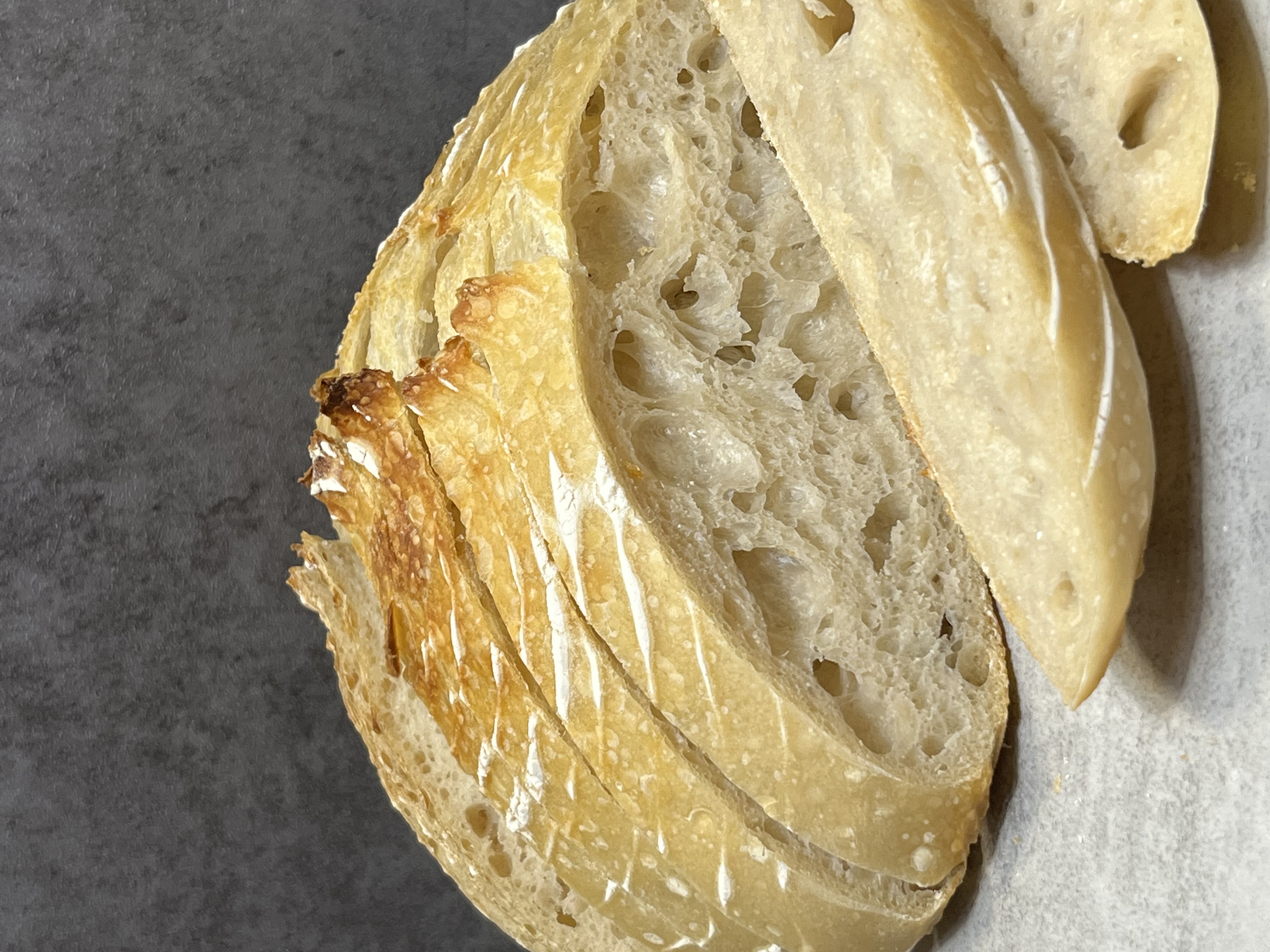 Classic sourdough loaf close-up