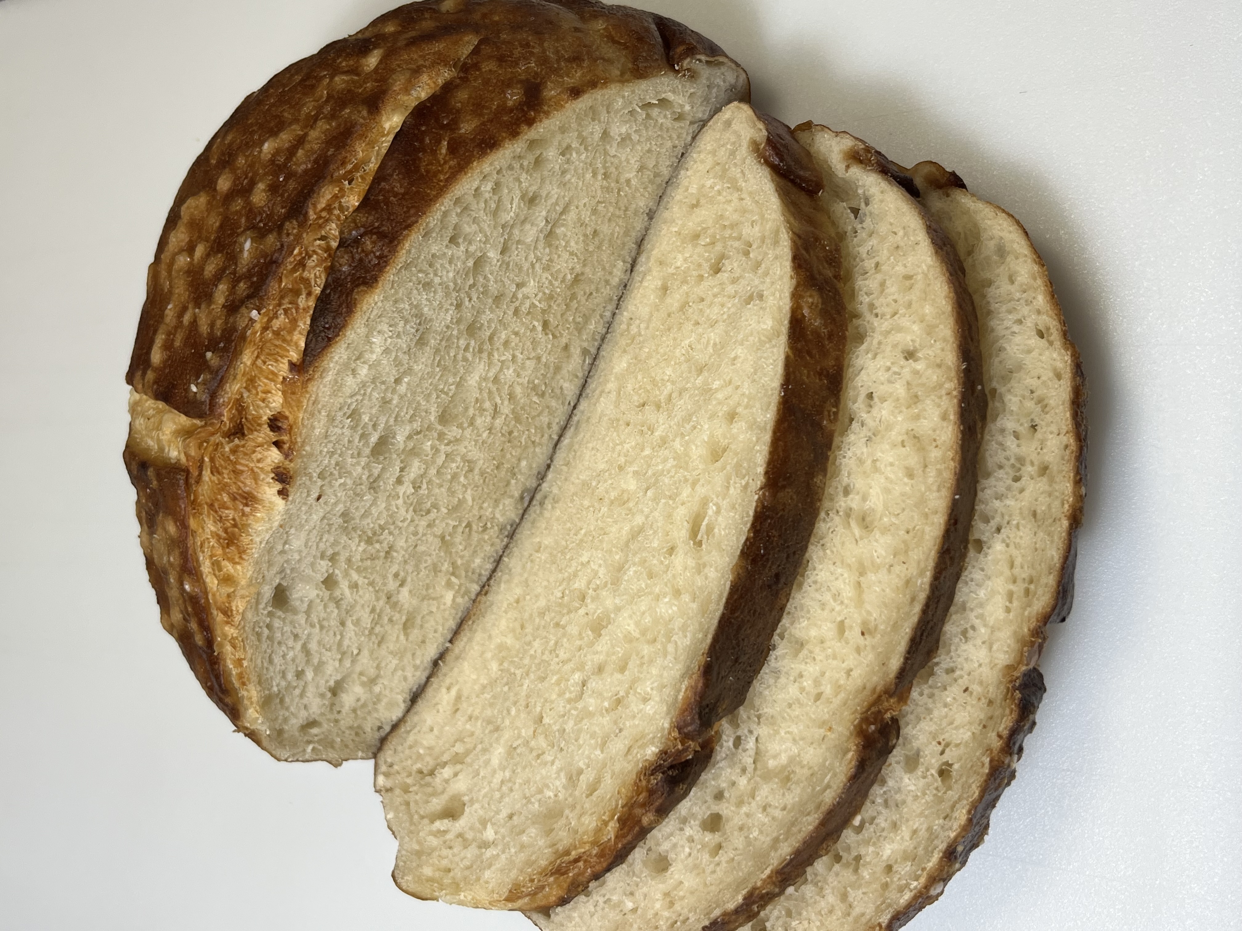 Classic sliced sourdough loaf